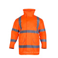 Wasserdichtes Winter-Fleece-Hoodie reflektiert Sicherheit Hi-Vis-Jacke